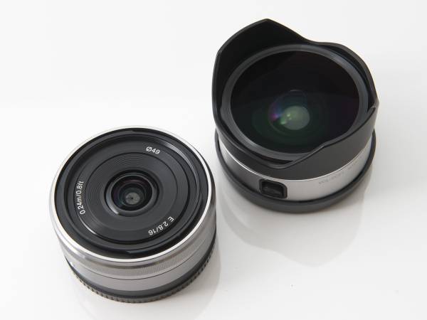 SONY E2.8/16＋VCL-ECF1 フィッシュアイコンバーター【中古品】