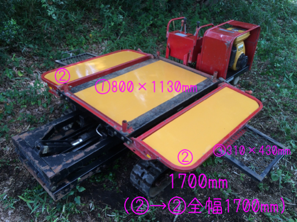 ノザワ フルーツワーカー 高所作業車 クローラー 運搬車 2.5m(運搬車