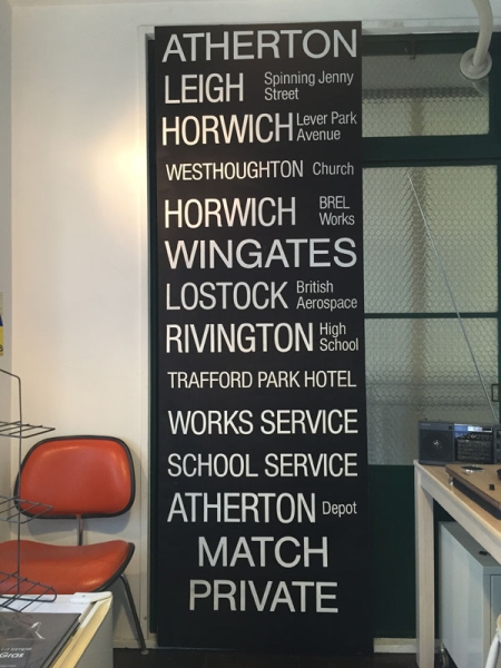 マンチェスター バスロール サイン AM1 工業系 1983