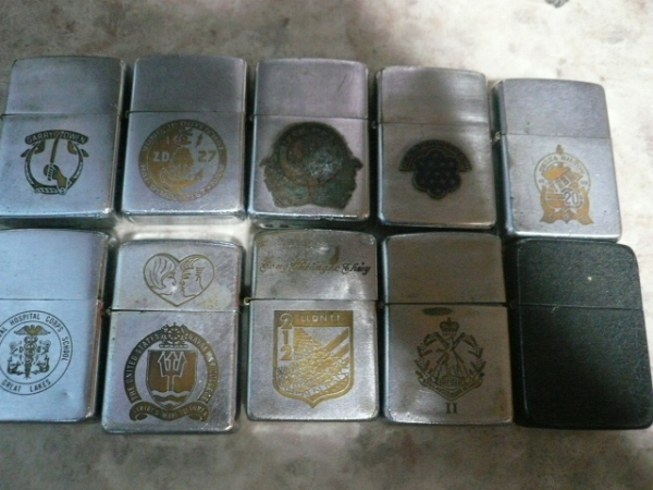 Zippo/ジッポ ミリタリー系 ビンデージ（？） 10個セット　B