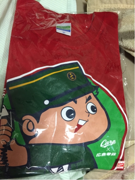 広島電鉄カープ広電コラボTシャツ車掌版(電車祭り販売分)Mサイズ