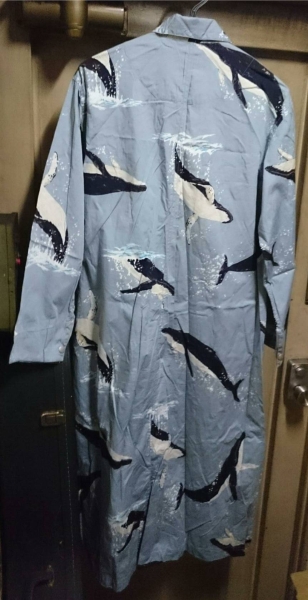 POWDER パウダー 鯨柄ワンピース くじら クジラ(Lサイズ)｜売買された 