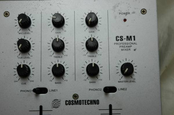 COSMOTECHNO CS-M1 2ch プリアンプ ミキサー ◇COSMO TECHNO◇プリアンプミキサー◇CS-M1◇コスモテクノ◇(DJ