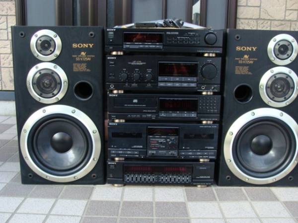 ●◯【取説付】SONY　LBT-V725/SSV-725AV　システムコンポ SONY□リバティ□LBT-V725□フルセット□77円売り切り!!(システム