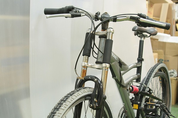 日産　X-TRAIL マウンテンバイク　challenge spirit