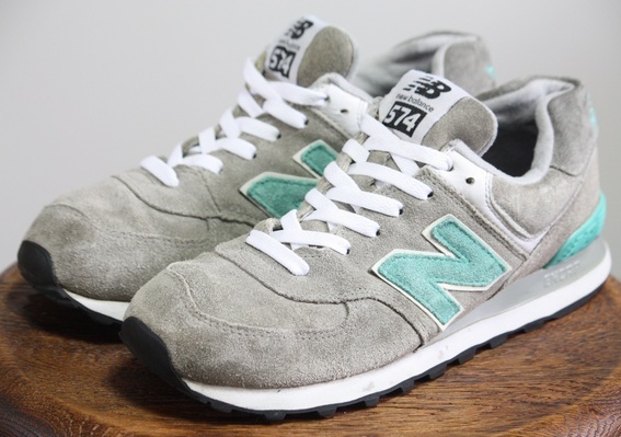 New Balance 【ニューバランス】 ML574KGM 灰 グリーン 26cm