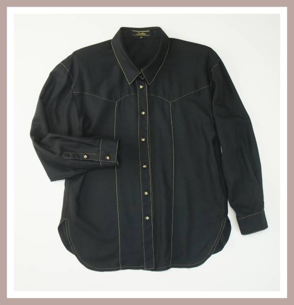 K9804*レリアン*上質◎シルク混*ブラックシャツ/ブラウス/11