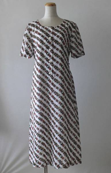 ■￡Roberta di Camerino■ロベルタのプリントロングドレス