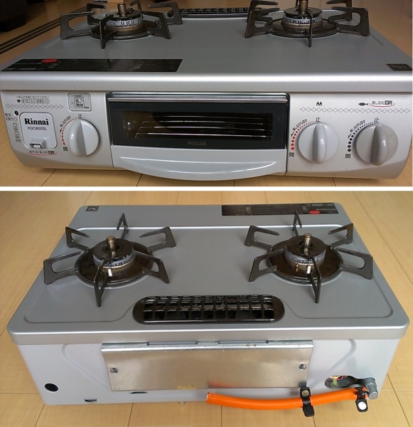 リンナイ ガスコンロ 【LPガス用】 RTS-338WNTS 10年製 中古 リンナイ LPガステーブル ガスコンロ RTS-338WNTS-L - メルカリ