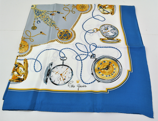 ロレックス　純正ノベルティ　スカーフ　シルク100%　未使用