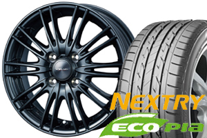 ブリヂストンNEXTRY ECOPIA 185/65R14&アルミ(8種類選択)！