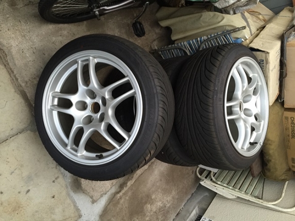 R33 GT-R純正　4本セット　F215-45 R225-45 NS-2バリ山
