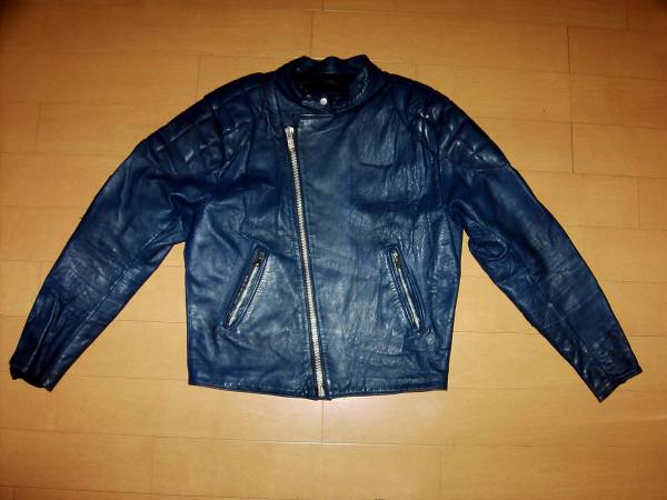 TT LEATHERS 英国製ビンテージUKライダースTTレザー ブルー 青 | CVX.LU