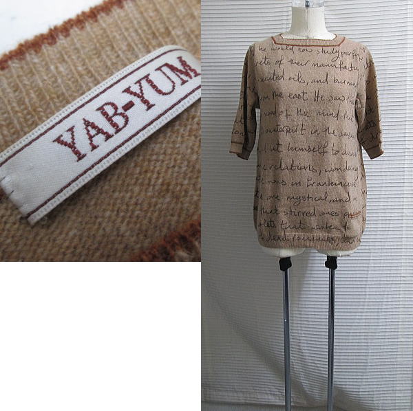 Eゐ4371/●9号M● YAB-YUM　ヤブヤム日本製ニットセーター