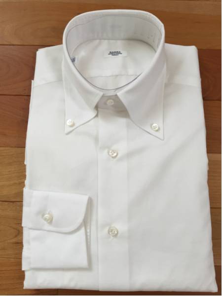 バルバ BDシャツ 白無地 サイズ37 新品未使用 麻100%