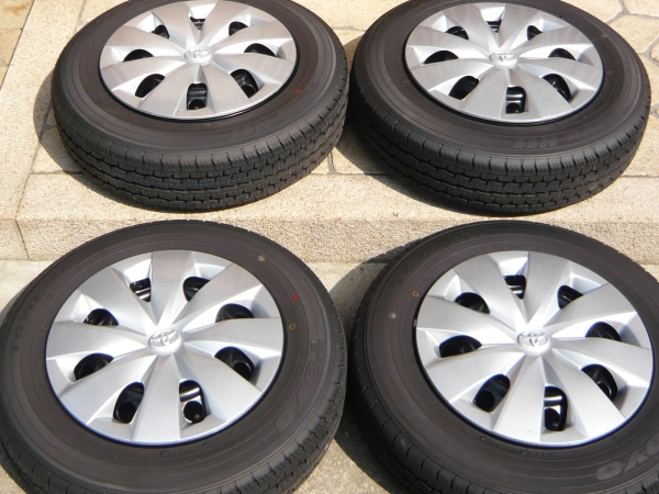 トヨタ サクシード 新車外し タイヤホイールセット！！ 155/80r14LT