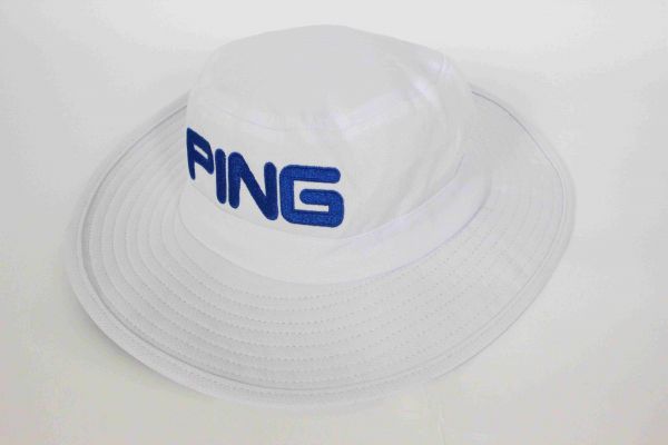 新品 PING ピン ゴルフ CLSSCBOON ハット 帽子 白青2 S/M 57cm