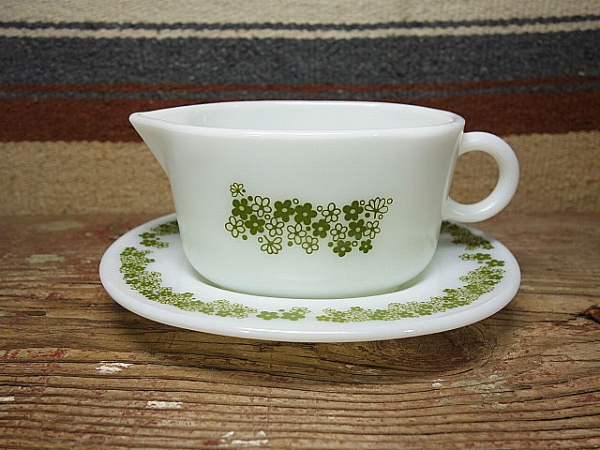 パイレックス クレイジーデイジー グレービーソースボート 美品