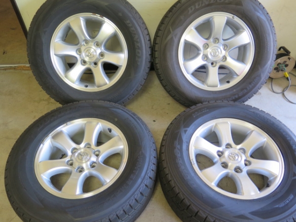 冬用 トヨタ 120系プラド純正 超バリ山265/65R17 激安！
