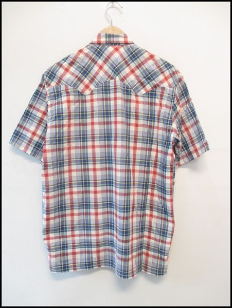【USA製！】シュプリーム◆やや薄手/半袖チェックシャツ◆L