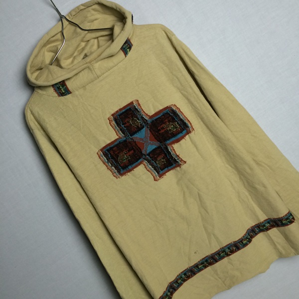日本製【KAPITAL キャピタル】刺繍デザイン コットンパーカー M