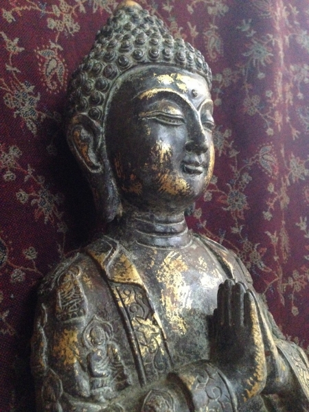 卍時代物 И銅製 『如来坐像』 明代?約5kg 仏像 古玩 仏陀 | 古玄社