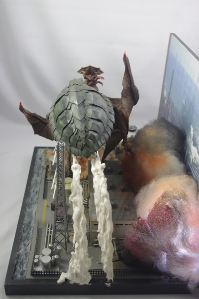 ☆ガメラVSギャオス☆大怪獣空中決戦☆ジオラマ完成品☆(ガメラ)｜売買