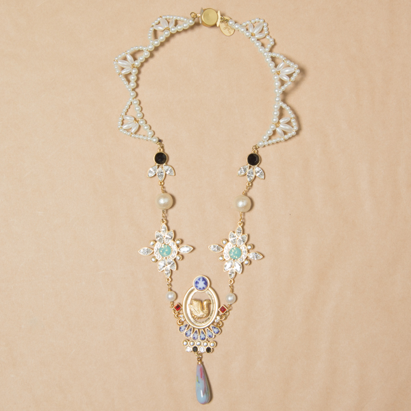 joujou ジュジュ ネックレス ペンダント パール ビジュー アクセサリー 