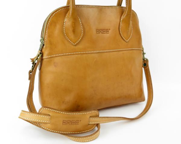 正規品 BREE ブリー ハンドバッグ 2WAY レザーバッグ キャメル