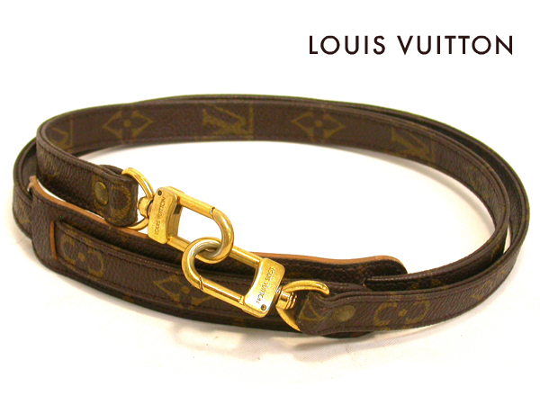 6017【BSJB】ルイ・ヴィトン ショルダーストラップ レザー 本物