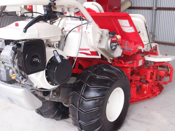 農業 エンジン良好 YANMAR ヤンマー 2条刈 バインダー YB65 農機具