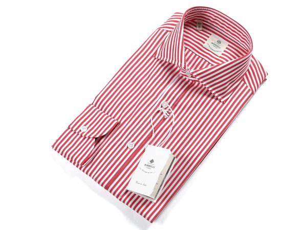 ◆【ルイジボレッリ/ロンドンストライプ柄シャツ】[1081510114]