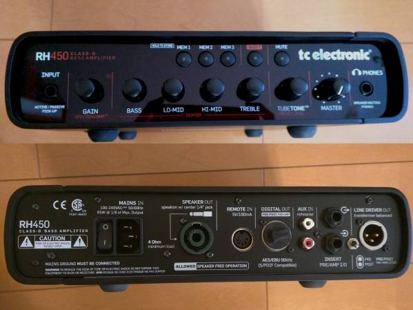 エレキベース用 ヘッドアンプ tc electronic RH450 難有り品 エレキベース用 ヘッドアンプ tc electronic RH450 難有り品