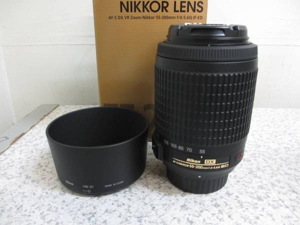 AF-S DX VR Nikon ED 55-200mm Nikkor Zoom-Nikkor f⁄4-5.6G