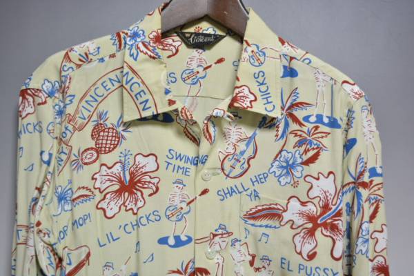 Vincent レーヨンシャツ M ビンセント radiall Weirdo Gladhand