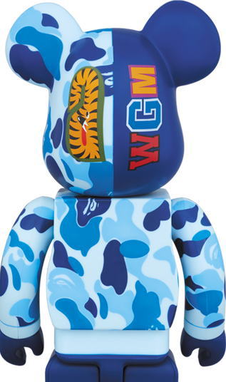 BAPE CAMO SHARK BE@RBRICK 400% ブルー エイプ ベアブリック
