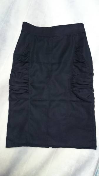 美品☆マテリア 美ライン ペンシル　スカート 38　黒