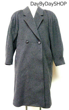 ★美品 グレー 日本製 あったか カシミヤコート