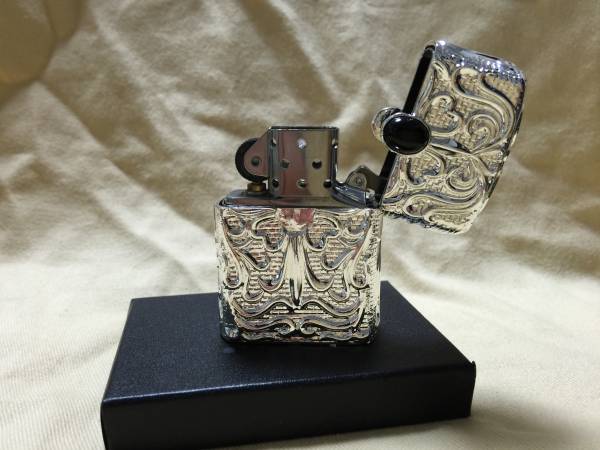 ZIPPO 5面加工 重量級 宝石 オイルライター
