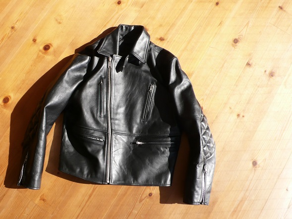 ポールスミス キルティングエルボーパッチ ライダースジャケット