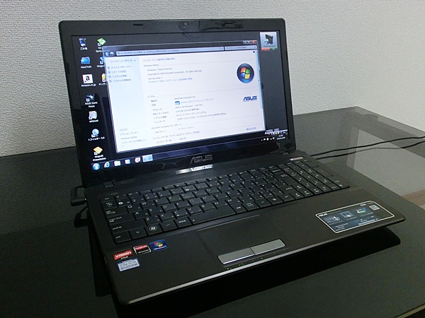 美品 ASUS ノートパソコン Windows7 64ビット K53U HDD320GB
