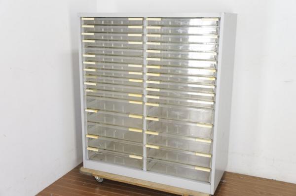 ★オフィス★書類ケース★32杯収納トレイ キャビネット★563h15