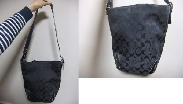 COACHコーチシグネチャーショルダーバッグ　BLAKE　中古美品