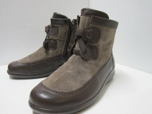 ★新品アキレス ソルボ 　　スエードブーツ　　23，5EEE　日本製