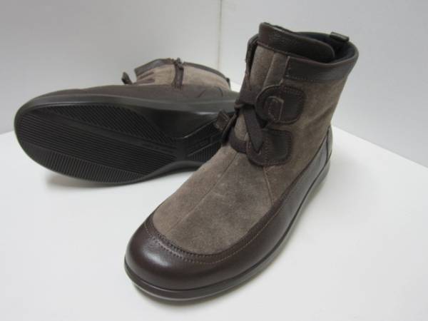 ★新品アキレス ソルボ 　　スエードブーツ　　23，5EEE　日本製