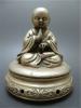 【禹】J039 仏教美術 白銅 小僧誦経造像 アロマ炉 仏具 茶道具