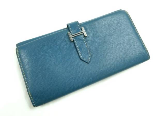 E12043■DIY■1円～■本物エルメス■3つ折りべアン■人気■売切