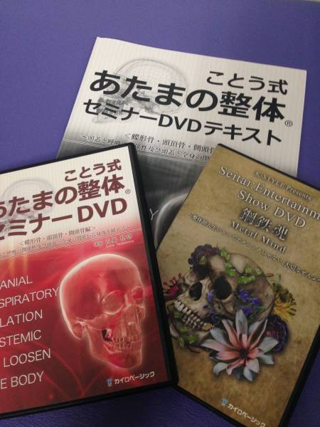 ことう式あたまの整体 セミナーDVD 蝶形骨・頭頂骨・側頭骨