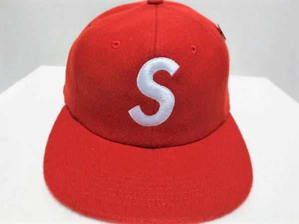 SUPREME 15AW Wool S Logo 6 Panel Cap キャップ 赤 K1/14947