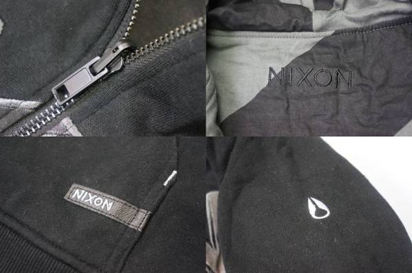 未使用新品　NIXON　リバーシブルパーカー　黒M
